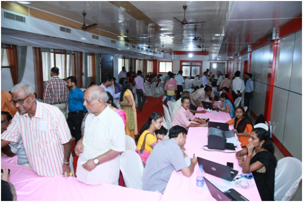 Shareholders casting their votes through E-Voting.